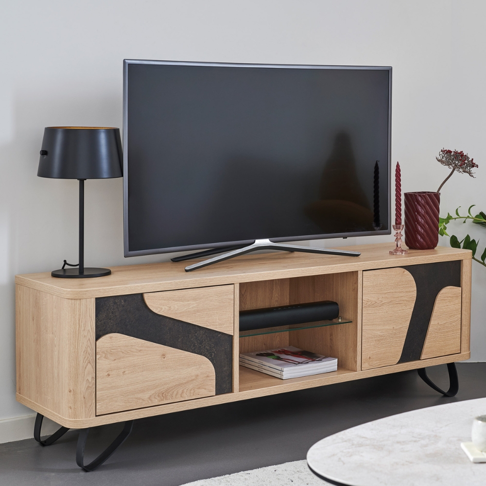 Meuble TV 2 portes